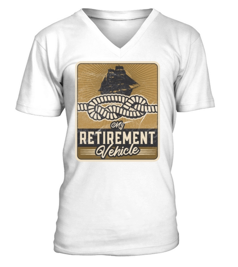 Retired Sailor Sailing Retirement Plan V-Neck T-shirt