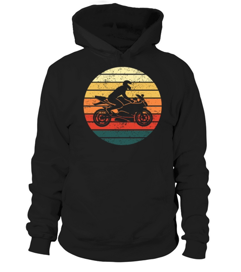 Motorcyclist Motorcycle Driver Retro Vintage Gift Hoodie Unisex