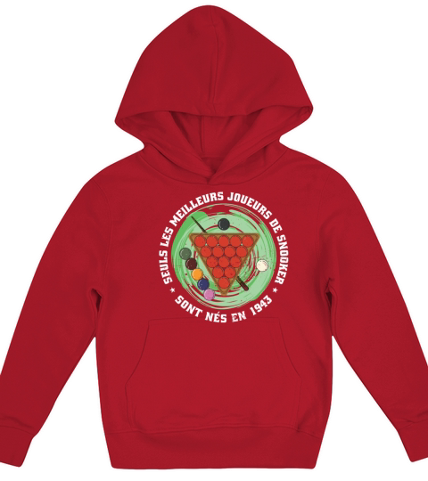 Snooker born in 1943 Vintage Birthday Snooker Kids Hoodie
