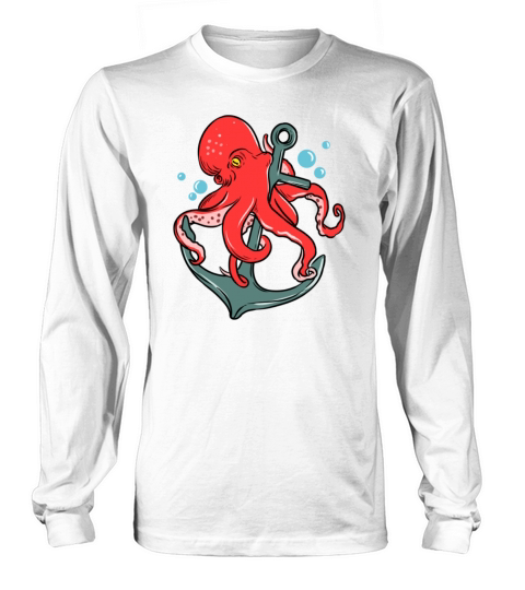 Octopus Anchor for Octopus Lover Long sleeved Unisex