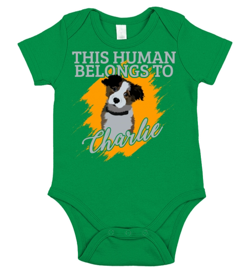 charlie dog vector illustration Short Sleeve Baby One-Piece