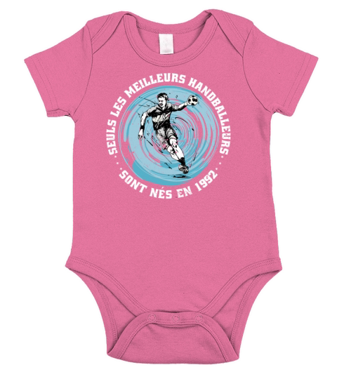 Handballers born in 1992 Birthday Vintage French Short Sleeve Baby One-Piece