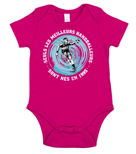 Handballers born in 1995 Birthday Vintage French Short Sleeve Baby One-Piece