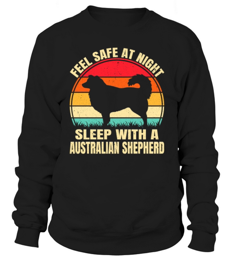 Australian Shepherd Dog Retro Vintage Sweatshirt Unisex