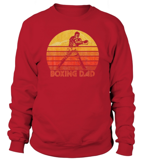 Vintage Retro Proud Boxing Dad Boxer Father Day Sweatshirt Unisex