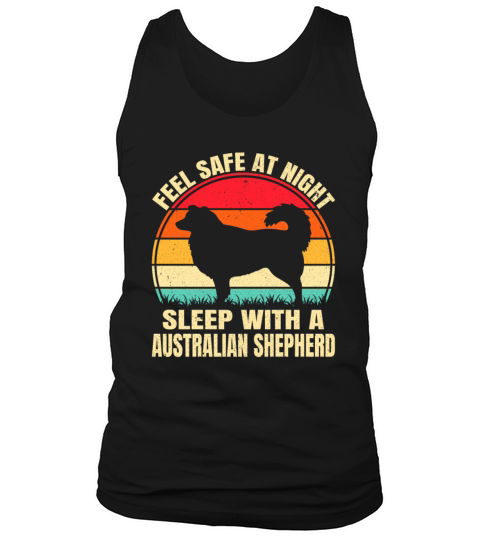 Australian Shepherd Dog Retro Vintage Tank Top Unisex