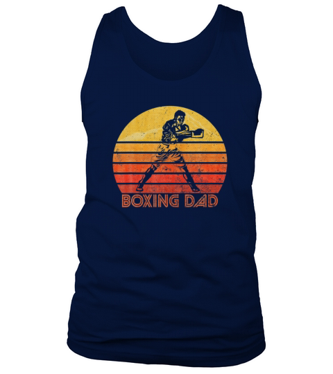 Vintage Retro Proud Boxing Dad Boxer Father Day Tank Top Unisex
