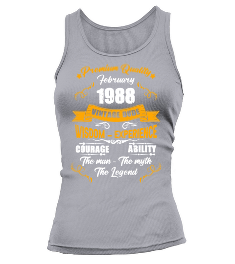 February 1988 Vintage Birthday Present Tank top Woman