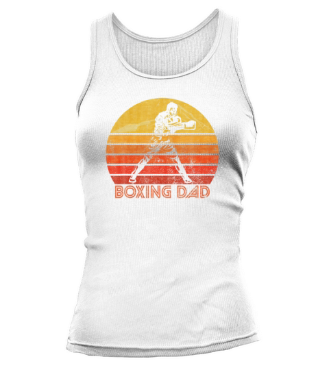 Vintage Retro Proud Boxing Dad Boxer Father Day Tank top Woman
