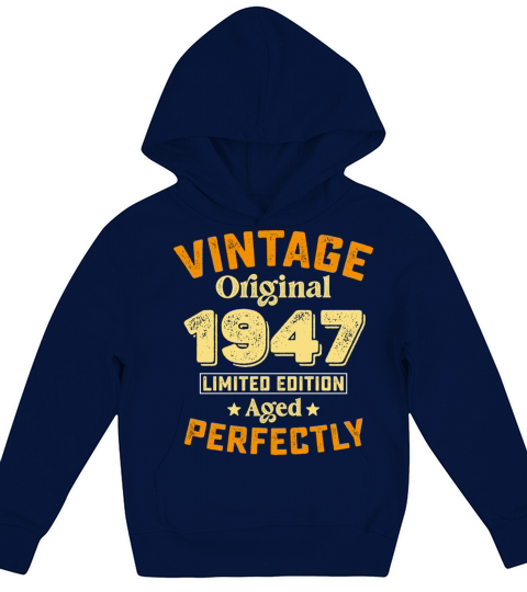 Limited Vintage Original 1947 Aged Edition Kids Hoodie