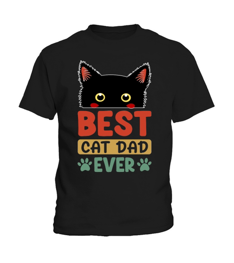 Best cat dad ever Kids T-Shirt