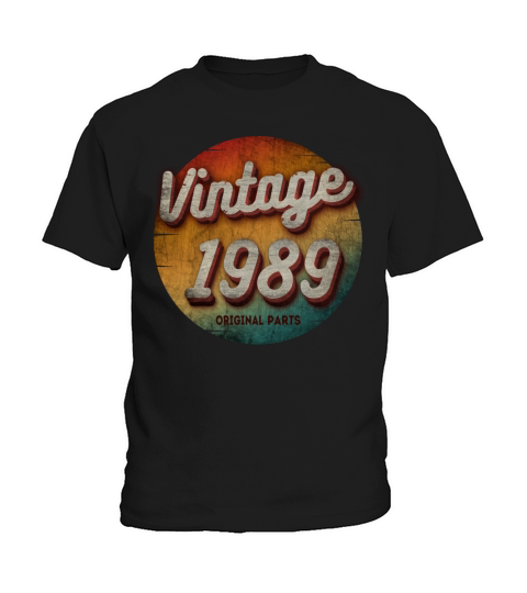 VINTAGE 1989 ORIGINAL PARTS Kids T-Shirt