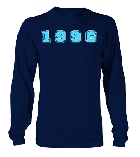 1996 Year Number Long sleeved Unisex