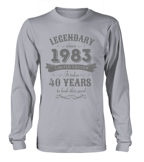 40th Birthday Vintage 1983 Long sleeved Unisex