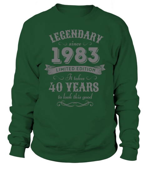 40th Birthday Vintage 1983 Sweatshirt Unisex