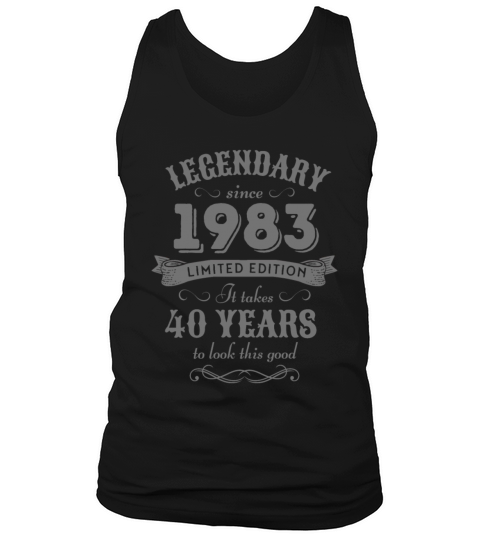 40th Birthday Vintage 1983 Tank Top Unisex