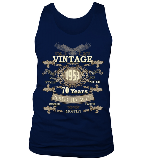 Gift for 70th birthday - Vintage ornaments - gift Tank Top Unisex