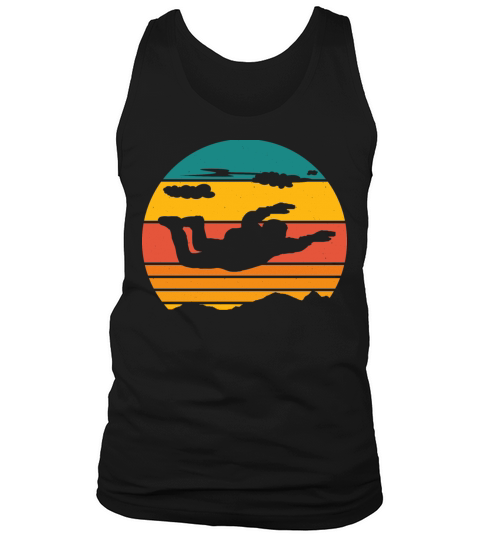 Vintage Skydiving Parachuting Retro Skydiver Tank Top Unisex
