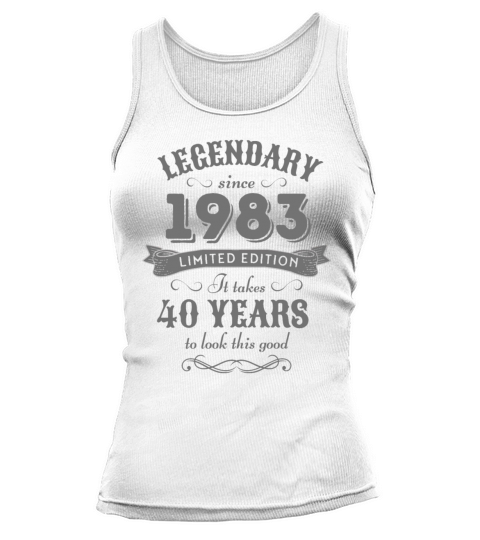 40th Birthday Vintage 1983 Tank top Woman