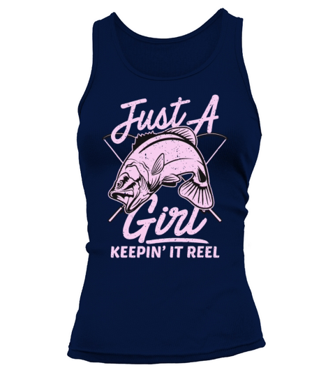 cute fishing funny keeping it reel womens purple p Tank top Woman