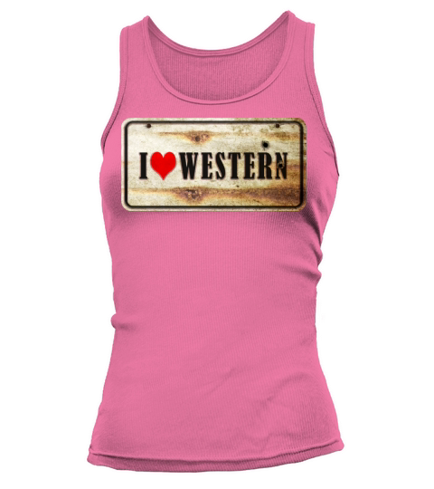 I love Western Vintage Sign Tank top Woman