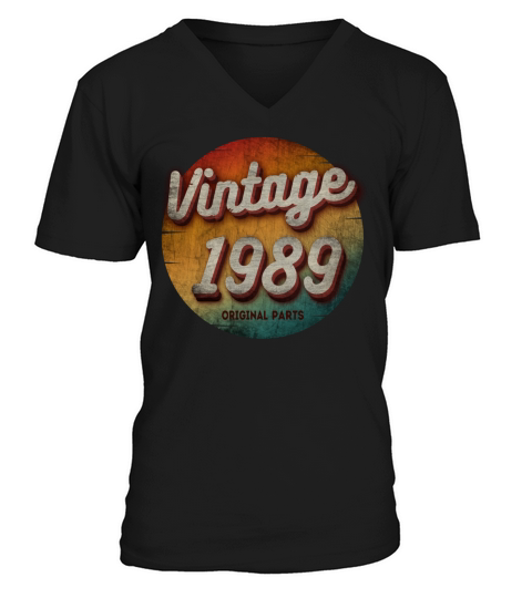 VINTAGE 1989 ORIGINAL PARTS V-Neck T-shirt