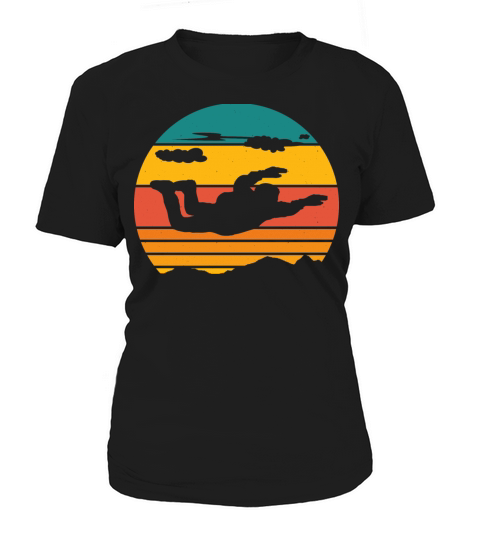 Vintage Skydiving Parachuting Retro Skydiver Women's T-Shirt