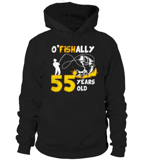 55th Birthday Fishing 1978 Vintage Fisherman Angle Hoodie Unisex