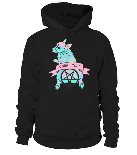 Corgi cult witchy dog hologram 90s Hoodie Unisex