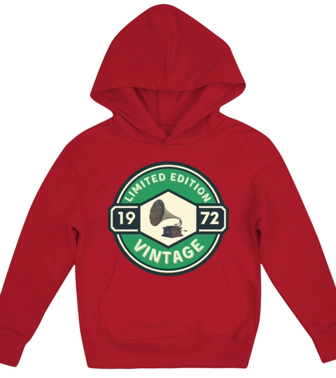 Vintage 1972 Kids Hoodie