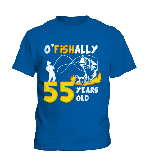55th Birthday Fishing 1978 Vintage Fisherman Angle Kids T-Shirt