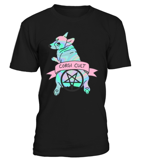 Corgi cult witchy dog hologram 90s T-Shirt Unisex