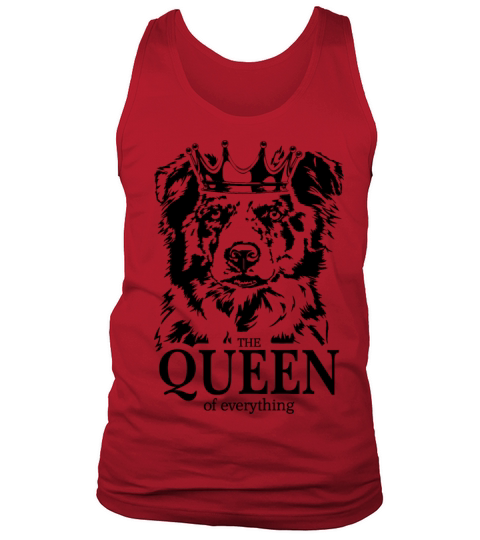 Border Collie Queen of Everything dog dad Tank Top Unisex