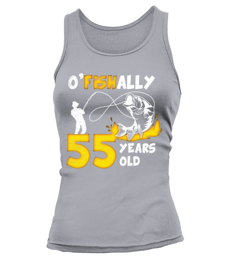 55th Birthday Fishing 1978 Vintage Fisherman Angle Tank top Woman