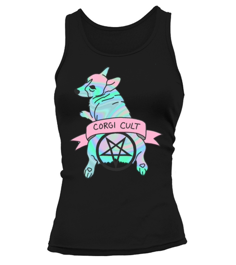 Corgi cult witchy dog hologram 90s Tank top Woman