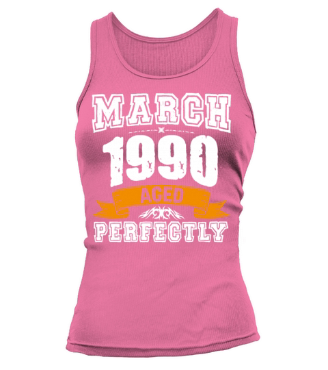 March 1990 Vintage Birthday Present Tank top Woman