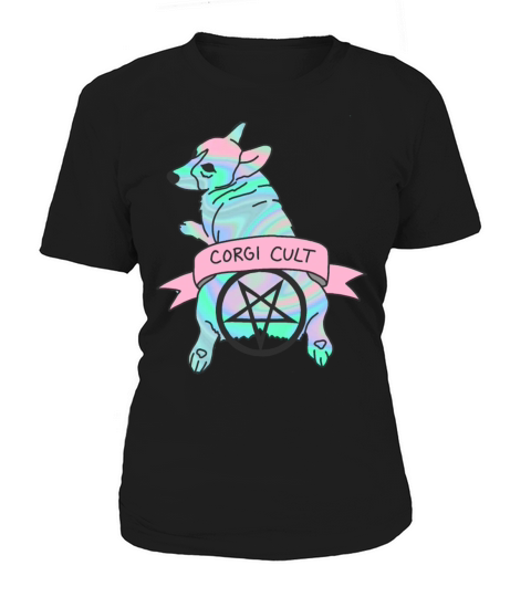 Corgi cult witchy dog hologram 90s Women's T-Shirt