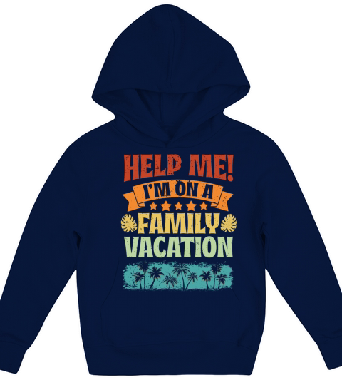 Beach Vacation Vibe Vintage Help Me Im On A Kids Hoodie