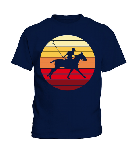 Polo Sport Rider Equestrian Retro Vintage Gift Kids T-Shirt