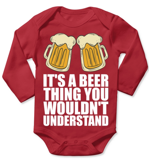 Beer Alcohol Gift Long Sleeve Baby One-Piece