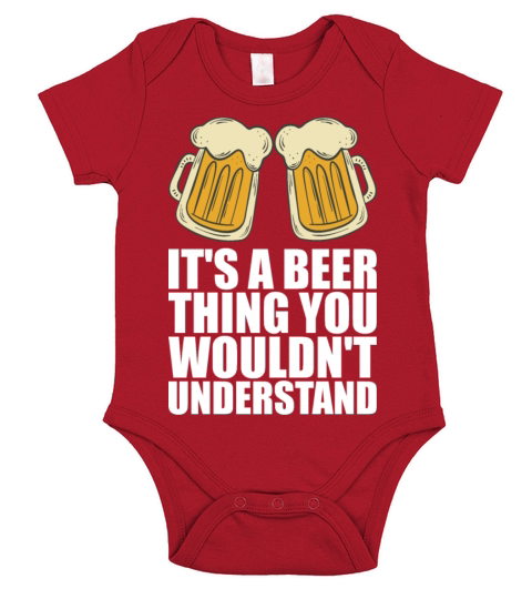 Beer Alcohol Gift Short Sleeve Baby One-Piece