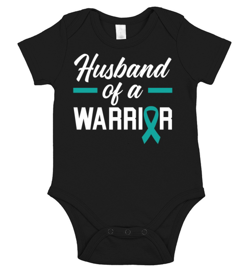 Husband Of A Warrior Cervical Cancer Supporter Short Sleeve Baby One-Piece