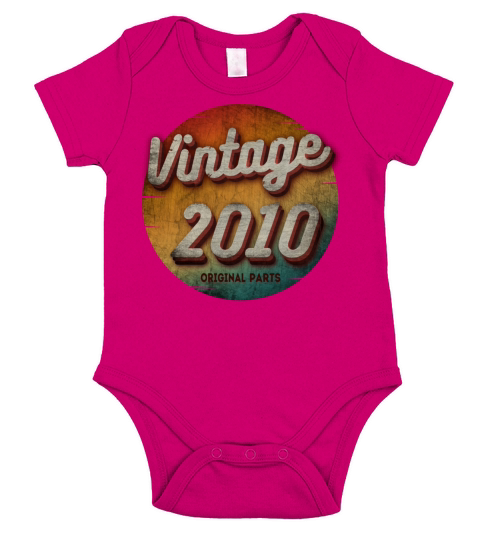 VINTAGE 2010 ORIGINAL PARTS Short Sleeve Baby One-Piece