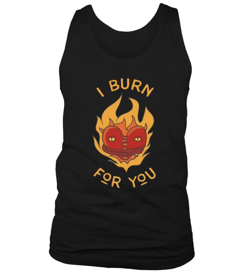 Heart In Flames Badge Vintage Tattoo Art Tank Top Unisex