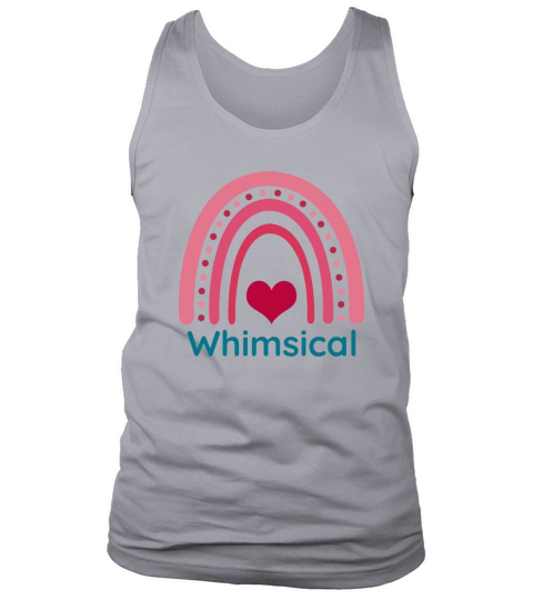 Whimsical Viva Magenta Boho Rainbow Tank Top Unisex