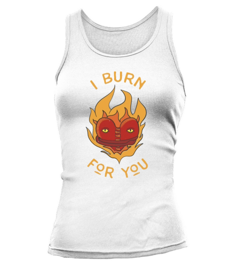 Heart In Flames Badge Vintage Tattoo Art Tank top Woman