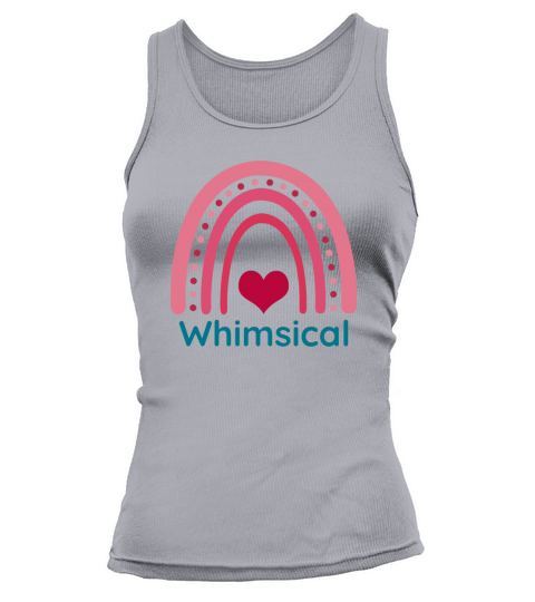 Whimsical Viva Magenta Boho Rainbow Tank top Woman