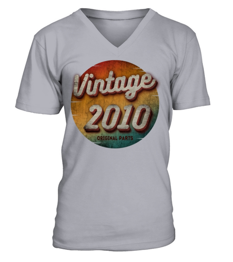 VINTAGE 2010 ORIGINAL PARTS V-Neck T-shirt