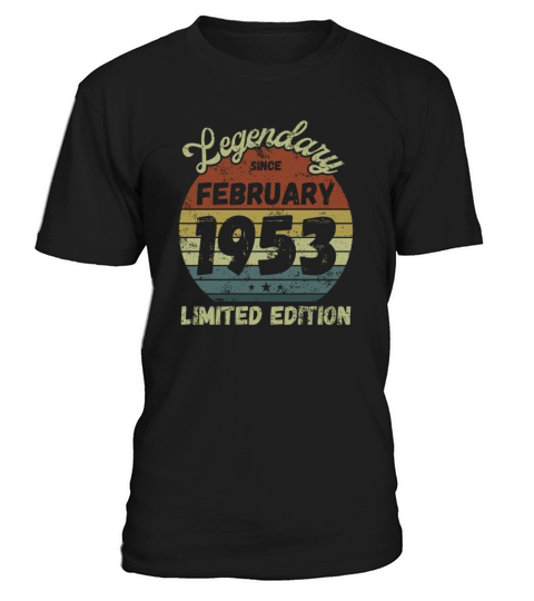 February 1953 - Vintage Birthday Present T-Shirt Unisex