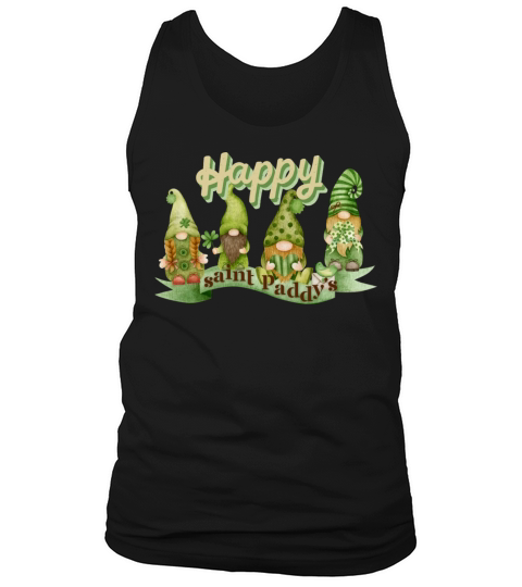 Saint Paddys Day Lucky gnomes typography Tank Top Unisex